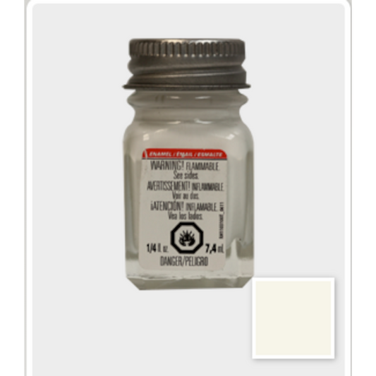 TESTORS 1/4 OZ BOTTLE FLAT WHITE