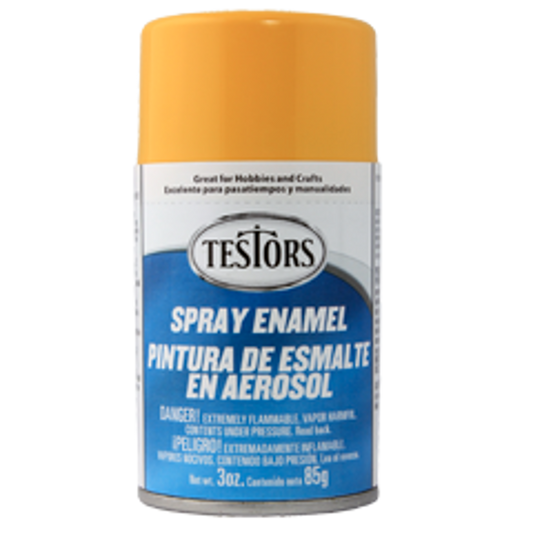 TESTORS GLOSS YELLOW SPRAY ENAMAL