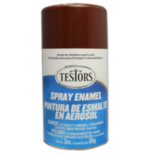 TESTORS SPRAY ENAMEL BROWN 3OZ