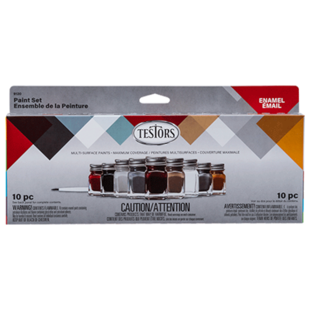 TESTORS AUTO DETAIL ENAMEL PAINT SET