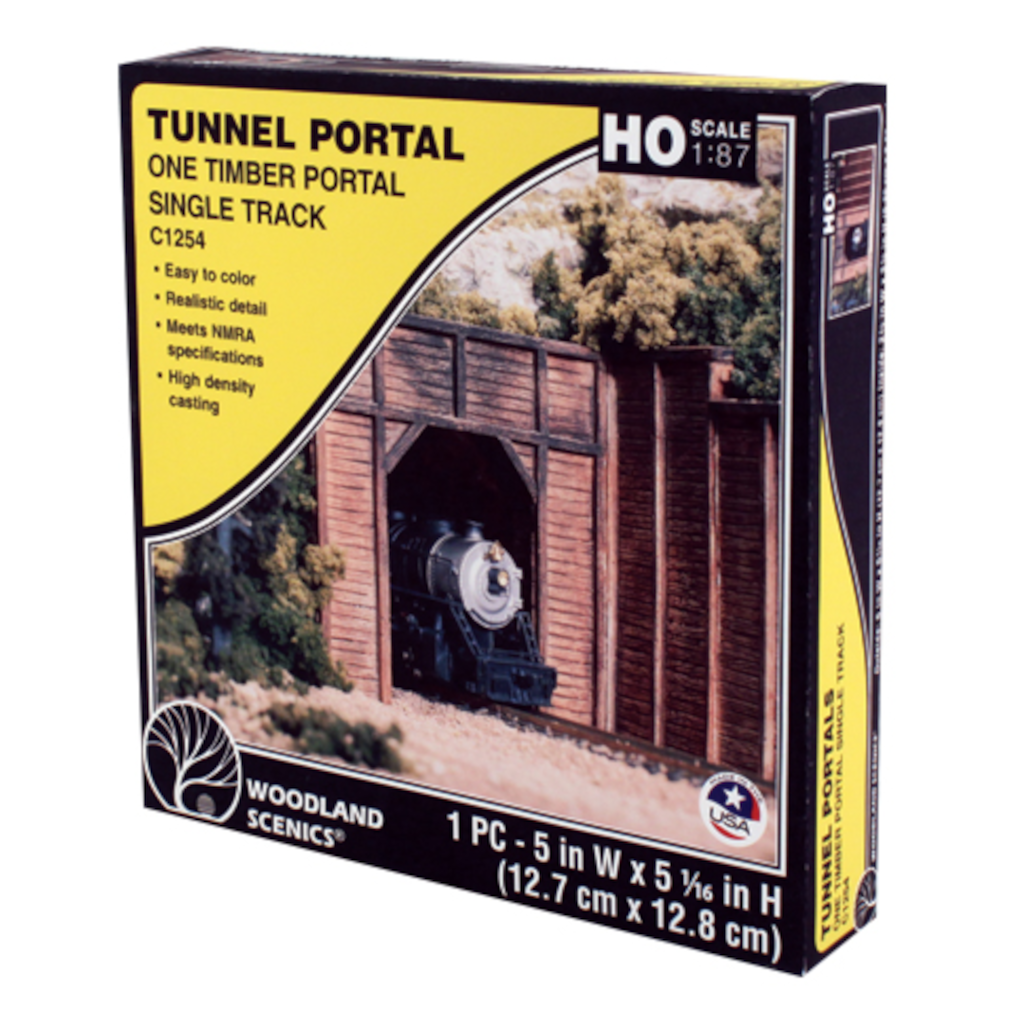 WOODLAND SCENICS HO TUNNEL PORTAL TIMBER