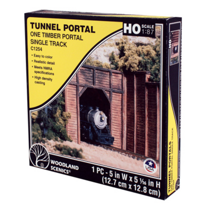 WOODLAND SCENICS HO TUNNEL PORTAL TIMBER