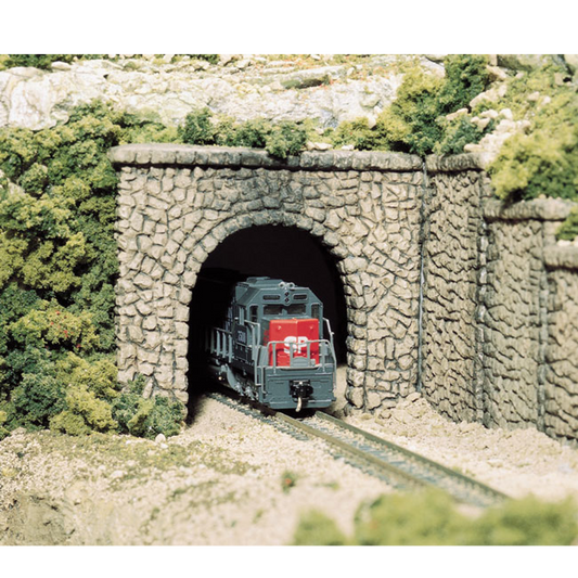 WOODLAND SCENICS HO TUNNEL PORT, RANDOM STONE, SINGLE TRACK