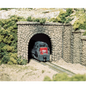 WOODLAND SCENICS HO TUNNEL PORT, RANDOM STONE, SINGLE TRACK