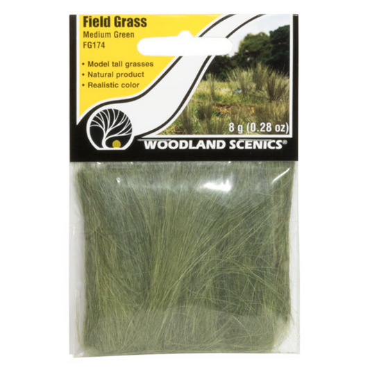 WOODLAND SCENICS FIELD GRASS MEDIUM GREEN