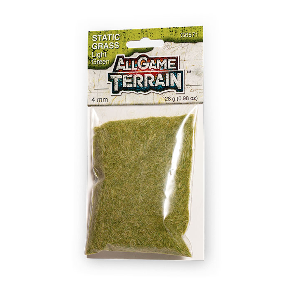 WOODLAND SCENICS ALL GAME TERRAIN 4MM LIGHT GREEN STATIC GRASS