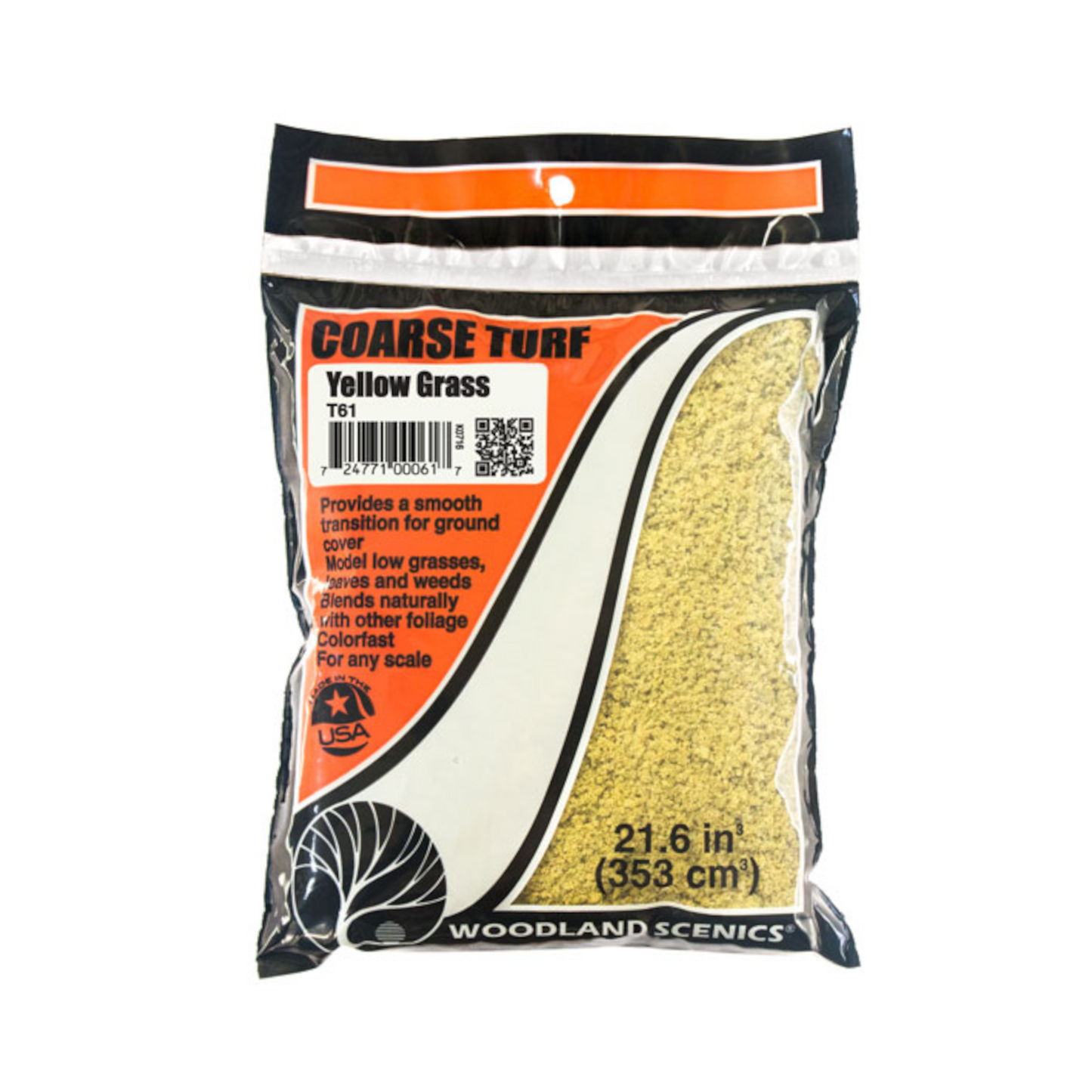 WOODLAND SCENICS COARSE TURF YELLOW GRASS