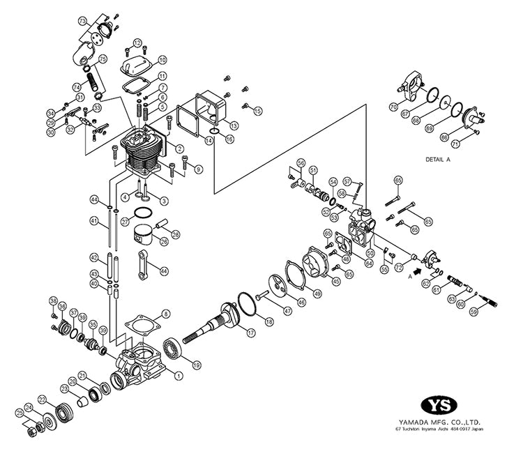 YS FZ115S PARTS LIST