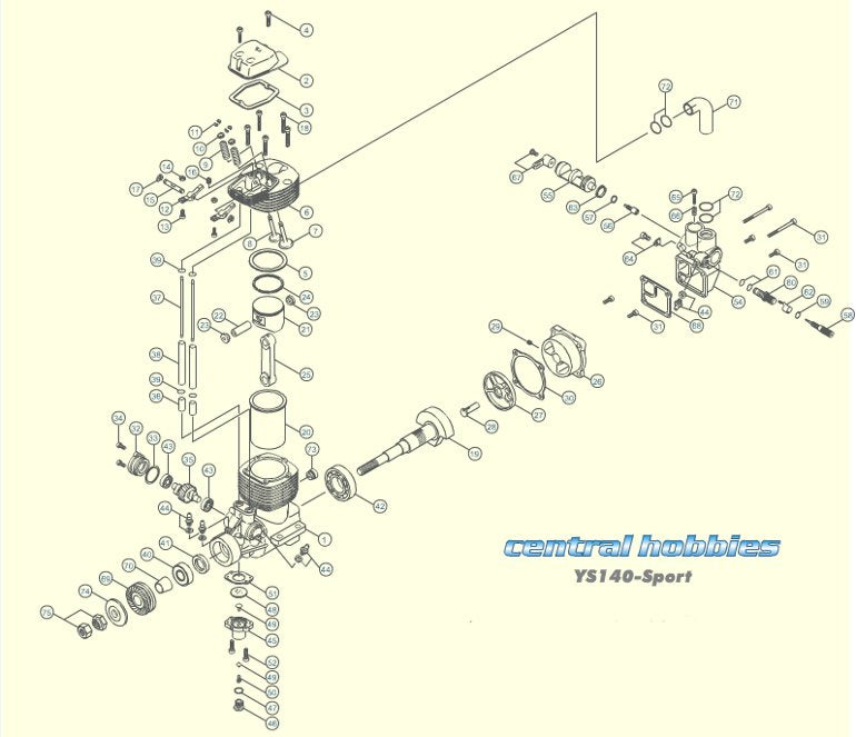 YS FZ140S (SPORT) PARTS LIST