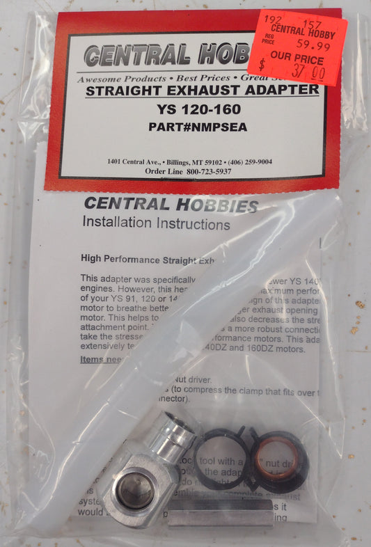 YS EXHAUST ADAPTER KIT, STRAIGHT YS91-200