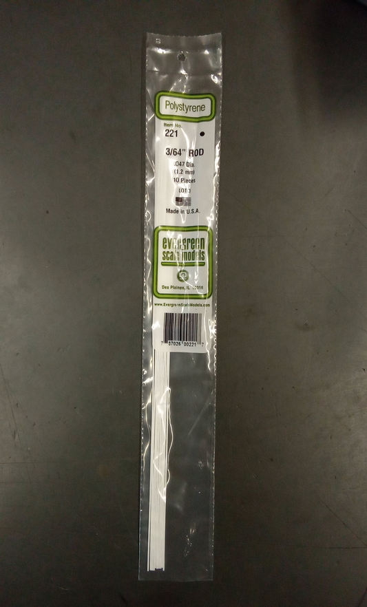 ROUND ROD 14" .047"(3/64)