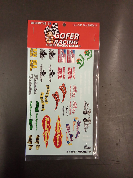 GOFER RACING NAME IT DECAL