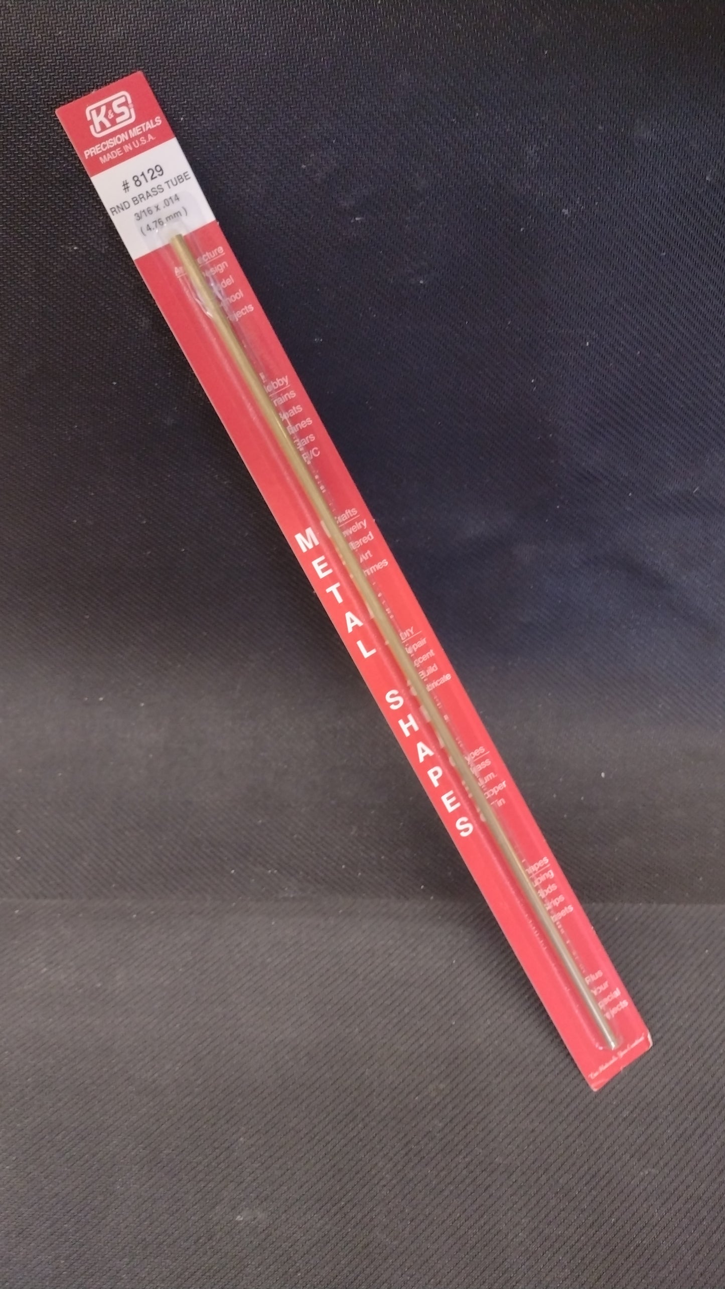 ROUND BRASS TUBE 3/16" CD