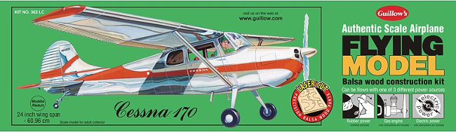 Guillows Cessna 170 Wood Airplane Kit