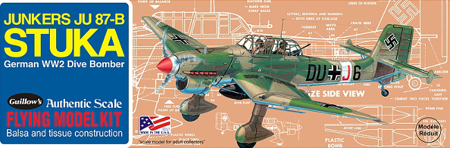 Guillows Junkers JU 87-B Dive Bomber