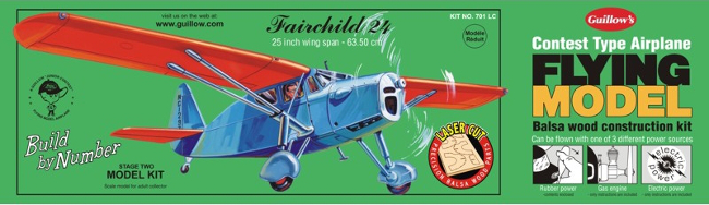 Guillows Fairchild 24 Wood Airplane Kit