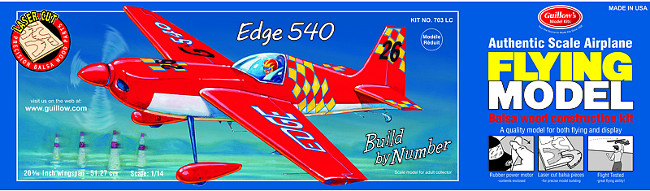 Guillows Zivko Edge 540 Wood Airplane Kit