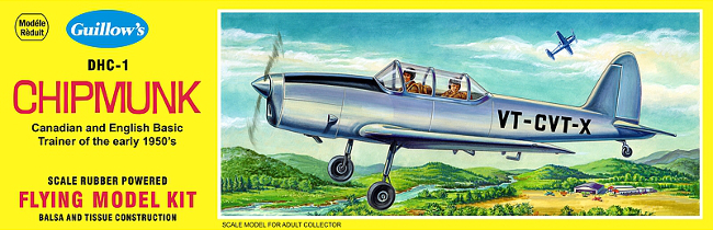 Guillows DHC-1 Chipmunk Balsa Wood Airplane Kit